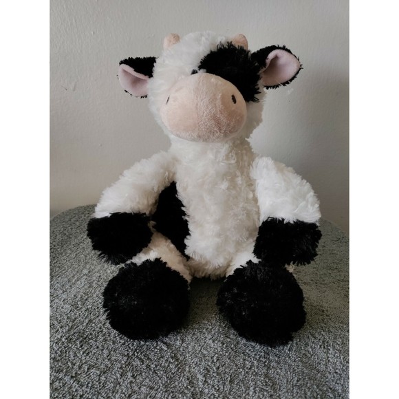 Aurora World Tubbie Wubbie Plush Cow 12" Stuffed Animal Farm Zoo Black White Toy - Picture 2 of 4